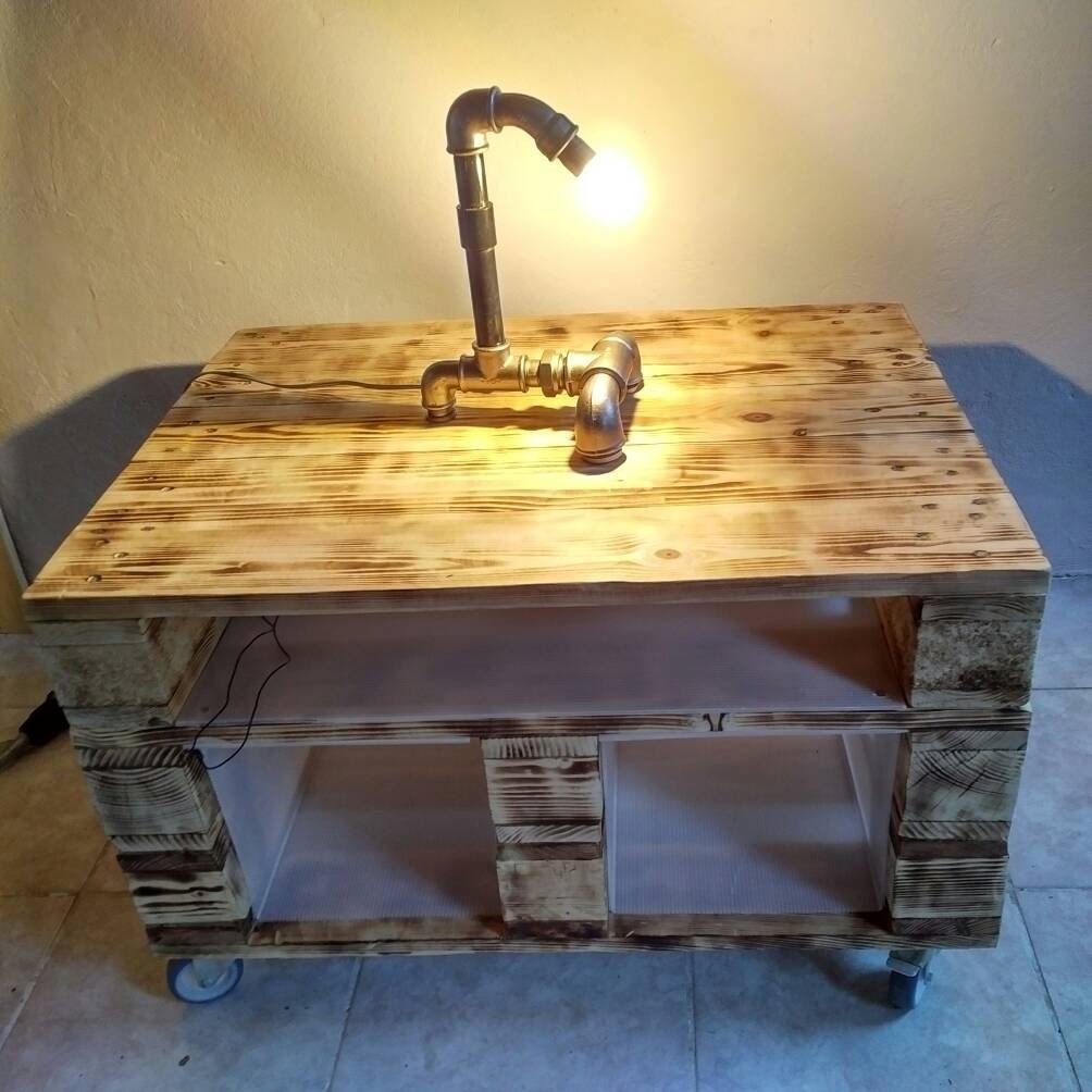Tischlampe couchtisch Nachttisch Industry Design mit LED kostenloser versand Steampunk pipe lamp free shipping