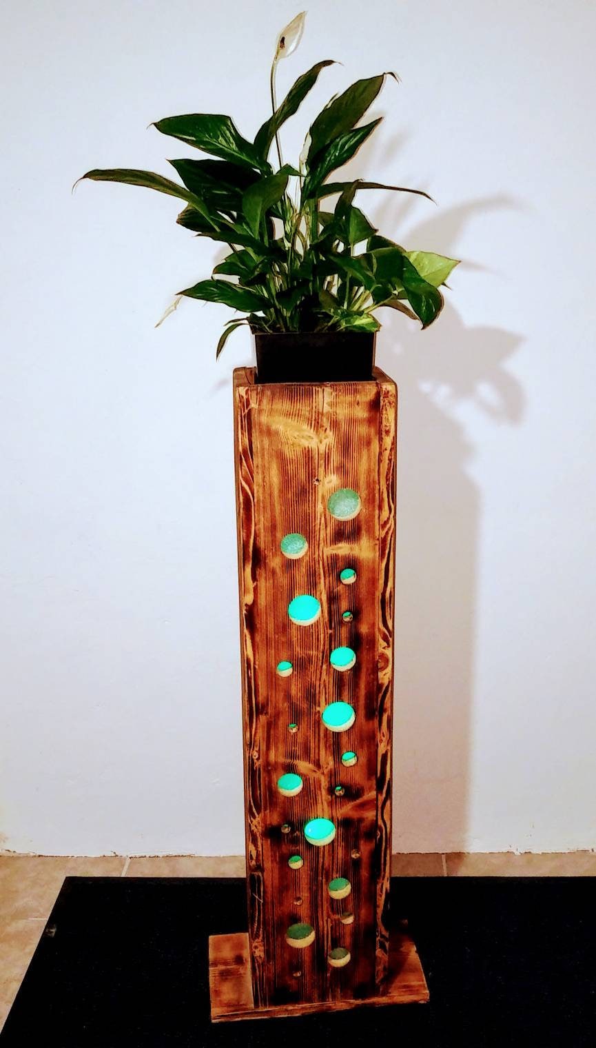 blumensule Deko m LED