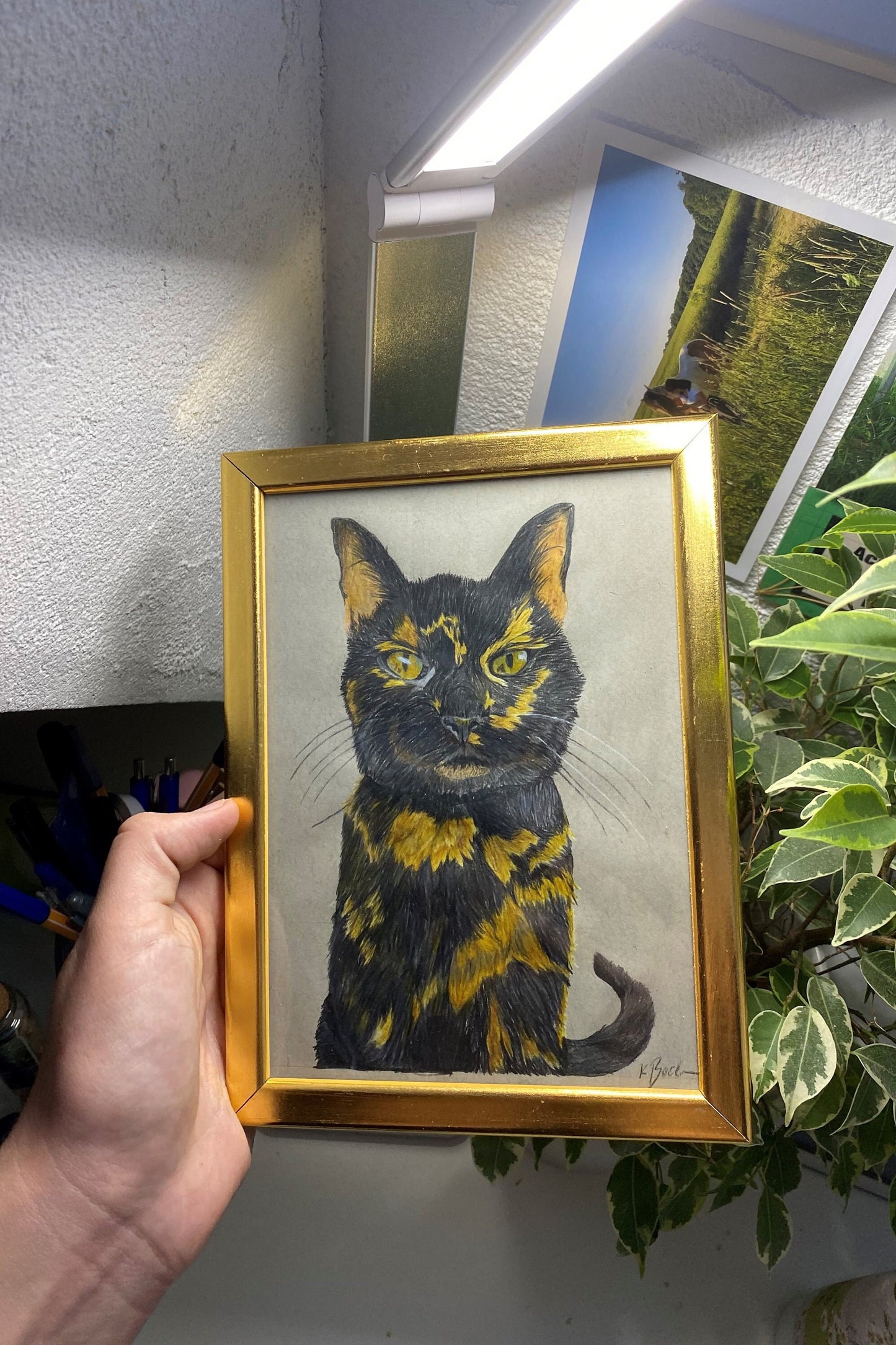 Personalisiertes Tierportrait, handgezeichnet , Tiermalerei , Haustier-Verlust , Portrait vom Foto , Erinnerungs - Geschenk , Tier , Portrt