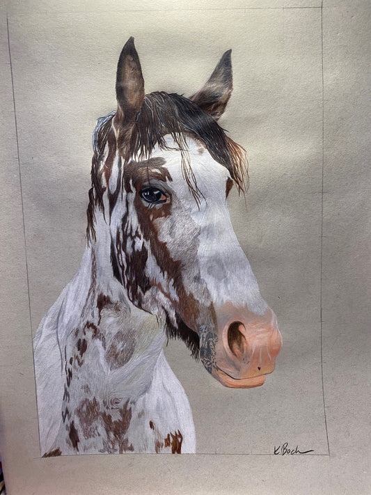 Personalisiertes Tierportrait, handgezeichnet , Tiermalerei , Haustier-Verlust , Portrait vom Foto , Erinnerungs - Geschenk , Tier , Portrt