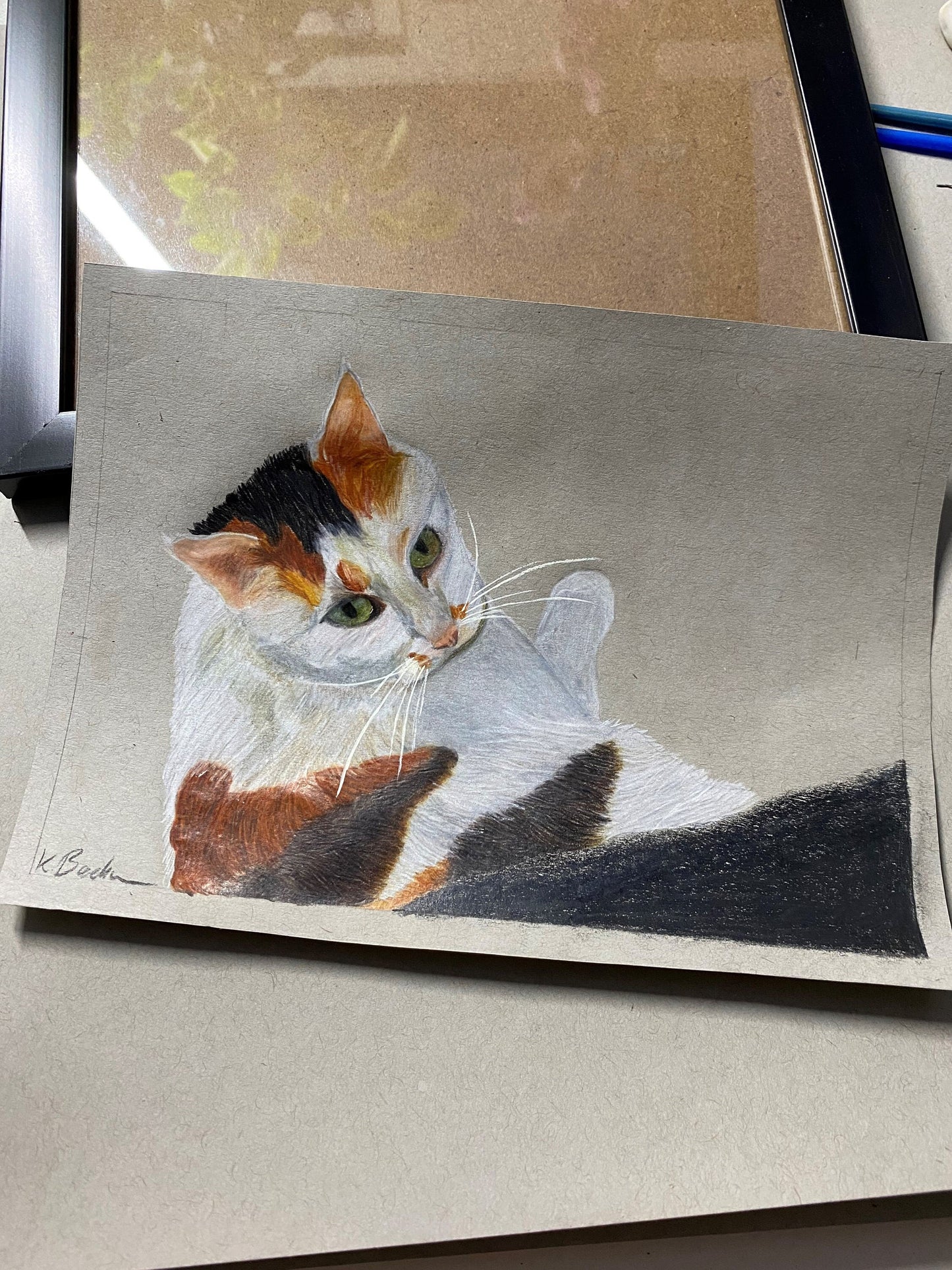 Personalisiertes Tierportrait, handgezeichnet , Tiermalerei , Haustier-Verlust , Portrait vom Foto , Erinnerungs - Geschenk , Tier , Portrt